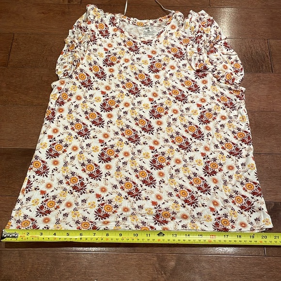 Frill shoulder floral tank top - Picture 5 of 7